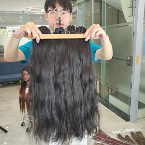 Extensiones de cabello virgen vietnamita Super Double Drawn Raw 8-30 pulgadas Peluca recta de hueso con estilo recto natural de Vietnam - Product Image 1