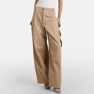 กางเกงคาร์โก้ผู้หญิงผ้าคอตตอนออแกนิคแห้งเร็วสำหรับวิ่งจ็อกเกอร์ใส่ลำลองมีกระเป๋าหลายกระเป๋ากางเกงเข้ายิมสำหรับผู้หญิงทันสมัย100% - Product Image 6