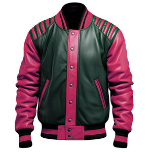 Veste universitaire en cuir personnalisée pour hommes hiver collège université Lettermen prix raisonnable logo personnalisé veste versity - Product Image 5