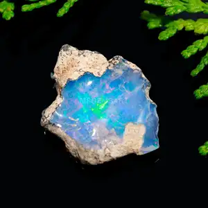 Pedras preciosas para joias Opala Etíope Áspero sem cortes Opala de fogo multi Crustácea Fornecedor atacado