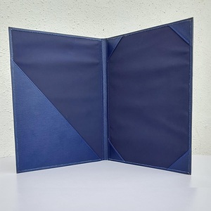 Titulaire de certificat en cuir de taille A4 de graduation personnalisée couverture de diplôme de titulaire de certificat de diplôme, bleu - Product Image 2