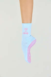 Calcetines de Pilates Personalizados al por Mayor, Calcetines de Yoga Antideslizantes con Logotipo de Texto Básico Personalizado Bordado para Mujer, Accesorios para Estudio - Product Image 2