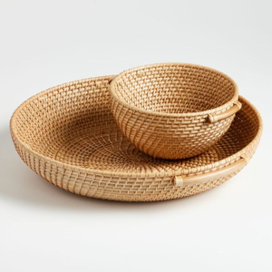Cesta de Frutas de Ratán Tejida a Mano, Artesanía Natural, Decoración Ecológica y Sostenible para el Hogar, Recuerdo de Vietnam - Product Image 3