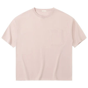 Venta al por mayor de calidad superior logotipo personalizado estilo formal de gran tamaño liso teñido 200gsm 100% algodón camisetas para hombres camisas de uso diario - Product Image 6