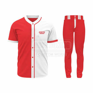 Ensemble d'uniformes de baseball personnalisés avec maillot et pantalon pour les joueurs de l'équipe jeunes et adultes - Product Image 1