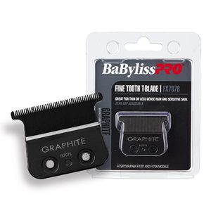 Lame de rechange pour tondeuse à cheveux en acier inoxydable noir graphite à dents fines - Product Image 3