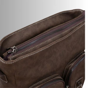 Luxury Men's High Quality Genuine Leather Laptop <b>Briefcase</b> Business Crossbody Bag Large Capacity Waterproof - Product Image 2