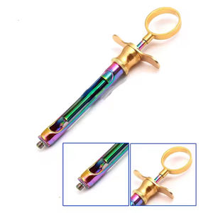 Jeringa Dental de acero inoxidable de 1,8 ml, Cartucho autoaspirante, potencia Manual, tipo CW, instrumento quirúrgico Dental recubierto de Color - Product Image 3