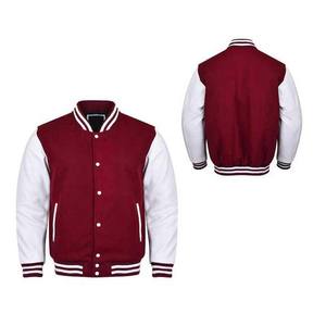 Chaquetas Varsity Personalizadas con Mangas de Cuero Rojo al por Mayor, Chaquetas Letterman en Blanco, Chaqueta Universitaria Griega para Hombre, Chaqueta de Béisbol Universitaria para Hombre - Product Image 5