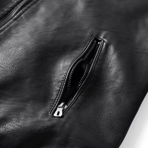 Chaqueta de Cuero para Hombre de Alta Calidad al por Mayor, Diseño Casual Nuevo, Cuero Genuino Premium, Fabricante OEM ODM Personalizado - Product Image 6