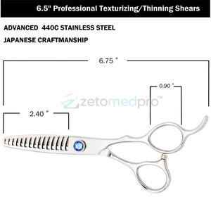 Stainless Steel <b>Thinning</b> Shears <b>for</b> <b>Hair</b> Styling Salon Texturizing <b>Scissors</b> <b>Hair</b> <b>Thinning</b> Shears <b>for</b> All <b>Hair</b> Types - Product Image 3