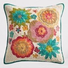 Funda de cojín artesanal con bordado decorativo para el hogar indio, tamaño personalizado de 18x18 pulgadas, funda de cojín para sofá - Product Image 3