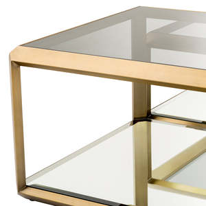 Modern <b>Nesting</b> Living Room Furniture <b>Set</b> Callum <b>Coffee</b> & Tea <b>Tables</b> Convertible Oak & MDF Durable with Storage - Product Image 6