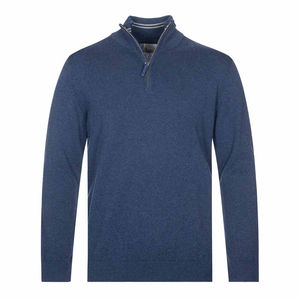 Mens Clothing Casual High Quality Fleece Half <b>Zip</b> <b>Quarter</b> <b>Zip</b> Sweatshirt Men Half <b>Zip</b> <b>Sweater</b> 2025 Winter Solid Color Sweatshirt - Product Image 1