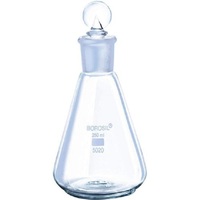 Botol Erlenmeyer Kaca Borosilikat Berkualitas Tinggi, Transparan, Mulut Sempit, Tutup Dapat Diganti, Kapasitas 25ml/2000ml, Untuk Kegunaan Medis