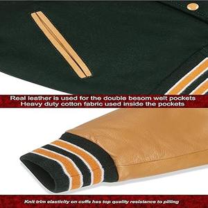 2025 vente chaude veste universitaire personnalisée fabricant OEM veste Letterman de baseball de qualité supérieure avec broderie de logo - Product Image 3