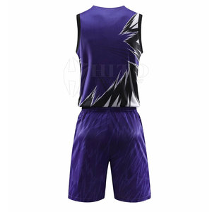 Uniforme de baloncesto de secado rápido que absorbe la humedad, transpirable, de talla grande, fabricado en fábrica - Product Image 2