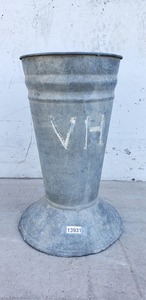 Vase de fleurs en métal galvanisé, grands seaux de fleuriste français, Style rustique de ferme, Vase de sol en métal galvanisé, décoration - Product Image 4