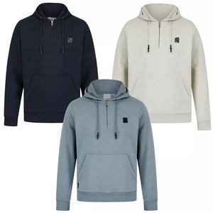 เสื้อมีฮู้ดแบบมีซิปสำหรับผู้ชายขนาดใหญ่พิเศษ - Product Image 1