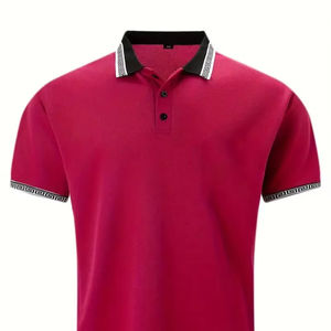 Camisas profesionales de alta calidad para hombre, estampado transpirable personalizado de punto, 100% algodón, venta al por mayor, nueva llegada, informal, de talla grande - Product Image 1