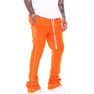 กางเกงวอร์มทรงสลิมฟิตสำหรับผู้ชายกางเกงวิ่งสีพื้นแบบซ้อนกันระบายอากาศได้ดีจากผู้ผลิตขายส่ง - Product Image 5