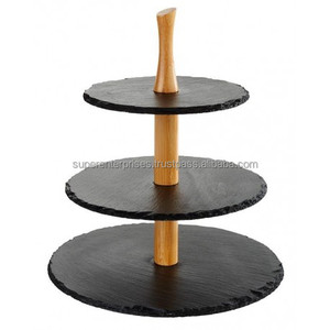 Support à gâteau noir moderne idéal pour la décoration intérieure Design de haute finition pour la décoration de table de mariage et de fête Outils de gâteau - Product Image 2
