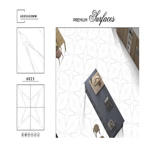 Azulejos de Porcelana Pulidos de Primera Calidad, Modernos, de 600x600 mm, Acabado Brillante, Azulejos para Interiores, 8 mm de Grosor, para Apartamentos - Product Image 6