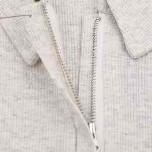 เสื้อยืดคอตตอนระดับไฮเอนด์เรียบง่ายมีจีบปกสั้นระบายอากาศได้ดีสำหรับฤดูร้อน - Product Image 3