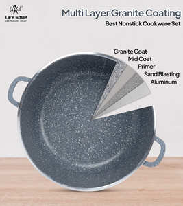 Casserole de cuisine antiadhésive à revêtement en granit multicouche - Product Image 5