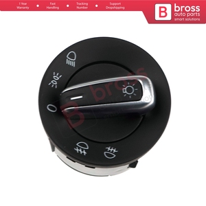 Bouton de commande de phare chromé BDP188 pour 3C8 941 431C - Product Image 2