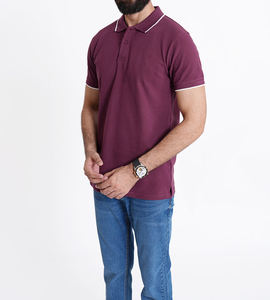 เสื้อยืดผ้าถักสำหรับผู้ชายสไตล์ไม่ซ้ำใครกันรอยยับเสื้อผ้า100% แบรนด์เนมทำจากผ้าฝ้าย - Product Image 4