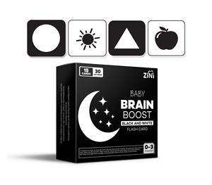 Stimulez le développement cérébral des nouveau-nés avec des cartes flash Montessori luxueuses à contraste élevé – Noir, blanc et rouge de qualité supérieure - Product Image 2