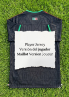 Camiseta de Jugador Negra de México 2627, Versión Elite Jacquard, Edición El Tri, Versión Jugador