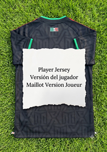 Camiseta de Jugador Negra de México 2627, Versión Elite Jacquard, Edición El Tri, Versión Jugador - Product Image 1