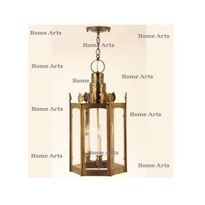Linterna colgante Rass y de vidrio hecha a mano forma y tamaño personalizados Ramadan Kareem linterna con calidad Superior - Product Image 4
