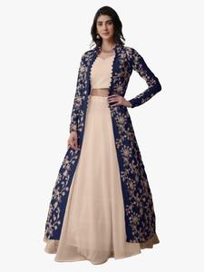 Blusa Lehenga Elegante con Chaqueta, Diseño para Fiestas y Eventos, Ropa de Diseñador para Mujer - Product Image 4