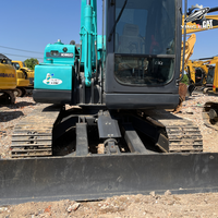 Excavatrice sur chenilles Kobelco SK75-8, 7,5 tonnes, compacte, hydraulique, d'occasion, pour travaux de construction, aménagement paysager et terrassement