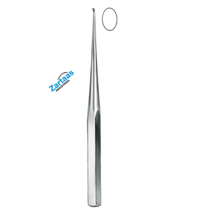 High Quality Stainless Steel Bruns <b>Bone</b> Curette Solid Oval No.4, 23cm <b>Surgical</b> <b>Instruments</b> Manufacturer - Product Image 1