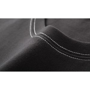 T-shirt col rond épais pour homme, 100 % coton premium, infroissable, respirant, prélavé, durable - Product Image 5