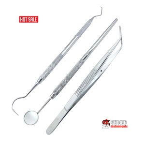Juego de examen quirúrgico Dental, 5 uds., fuente de alimentación Manual Explorer Fig 23, escalador de Hoz, Jacquette Dental U15/30, sonda 23/17 L - Product Image 4