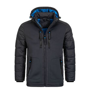 Chaqueta clásica transpirable para hombre, ajuste relajado, chaqueta acolchada Premium con cremallera, ropa de abrigo transpirable elegante, chaqueta moderna con Capucha ajustable - Product Image 2