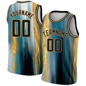 Camiseta de baloncesto con degradado de grafiti con nombre personalizado, camisetas Retro con estampado 3D, ropa de calle de verano, camiseta sin mangas, chaleco V15 - Product Image 1