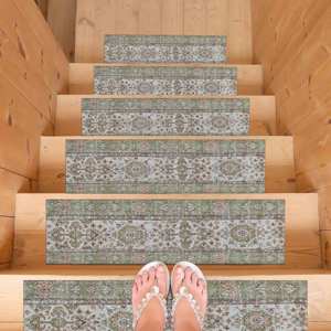 Tapis imprimé à motifs ethniques - Moderne, adapté aux animaux domestiques, lavable en machine, tapis d'entrée - Product Image 5