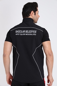 Unisex đa túi làm việc vest với đường ống phản chiếu thoáng khí căng không thấm nước Vải cho sử dụng ngoài trời và công nghiệp - Product Image 2