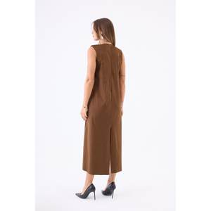 Vestido 7507 en color camel con característica transpirable - Product Image 3