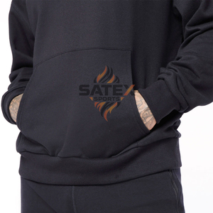 Sudadera Unisex con Cuello Redondo y Logotipo Personalizado Bordado, 100% Algodón Felpa, Hombros Caídos, Diseño Sólido, Esencial para el Invierno - Product Image 4