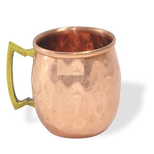 <b>Fancy</b> Quality 100% Hammered Pure Copper Cup Moscow Mule <b>Mug</b> for Drink Ware <b>Mugs</b> Bar Accessories Coffee <b>Mugs</b> Metal Cup - Product Image 3