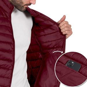 Conception de logo personnalisée populaire, veste sans manches respirante et légère pour homme, veste matelassée en duvet de canard pour homme, veste matelassée d'hiver - Product Image 4