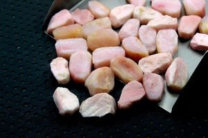 คริสตัลโอปอลสีชมพูธรรมชาติ18-20มม. เครื่องประดับแร่โอปอลสีชมพูของเปรูทำให้อัญมณีหลวม100% 100% ธรรมชาติ5ชิ้น - Product Image 4