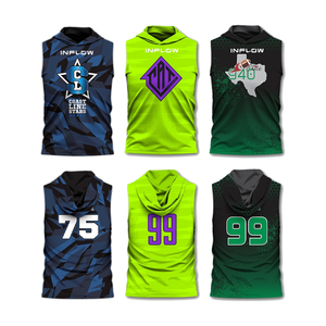Custom Flag Football 7v7 Compression Hooded Jerseys for Youth and Adult Flag Football 7v7 Flag Uniforms Sportswear - Product Image 6